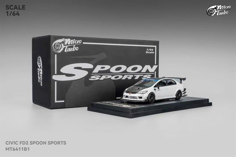  Mô hình xe Honda Civic FD2 Spoon Sport tỉ lệ 1:64 Micro Turbo MT6411B1 