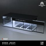  Hộp trưng bày mô phỏng showroom Mercedes-Benz Parking Scene có đèn kích thước 30cm x 15cm x 10cmtỉ lệ 1:64 MoreArt MO914517 