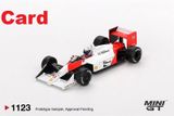  Mô hình xe McLaren MP4/4 #11 Alain Prost 1988 Japanese Grand Prix 2nd Place tỉ lệ 1:64 MiniGT MGT01123-BL - NoChase 