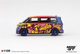  Mô hình xe Volkswagen ID.Buzz KW/BBS bản card tỉ lệ 1:64 MiniGT MGT01159 