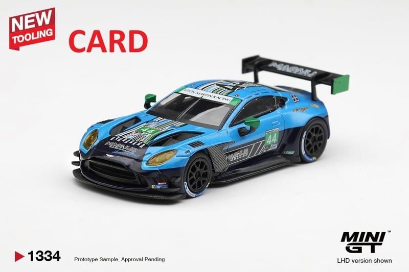  Mô hình xe Aston Martin Vantage GT3 Evo #44 Magnus Racing 2025 IMSA Daytona 24 Hrs tỉ lệ 1:64 MGT01334-BL 