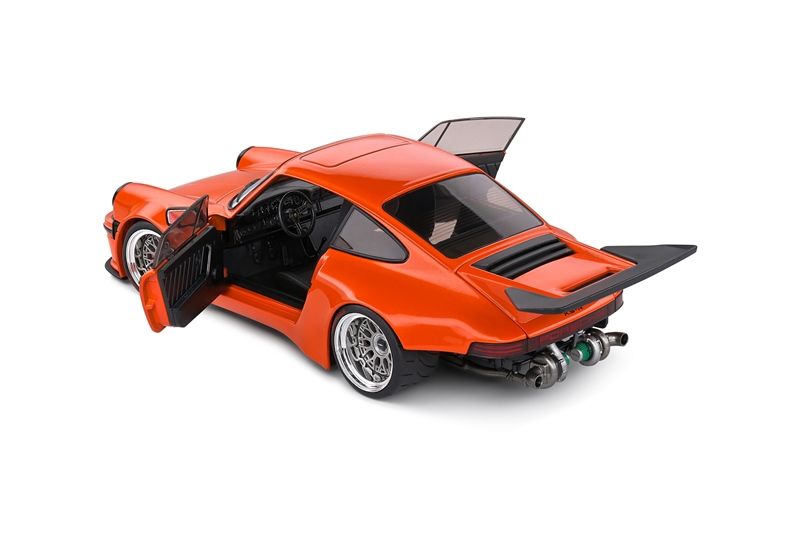  Mô hình xe ô tô Porsche 911 (964) Coupe KS-R 2022 orange tỉ lệ 1:18 Solido model S1810501 