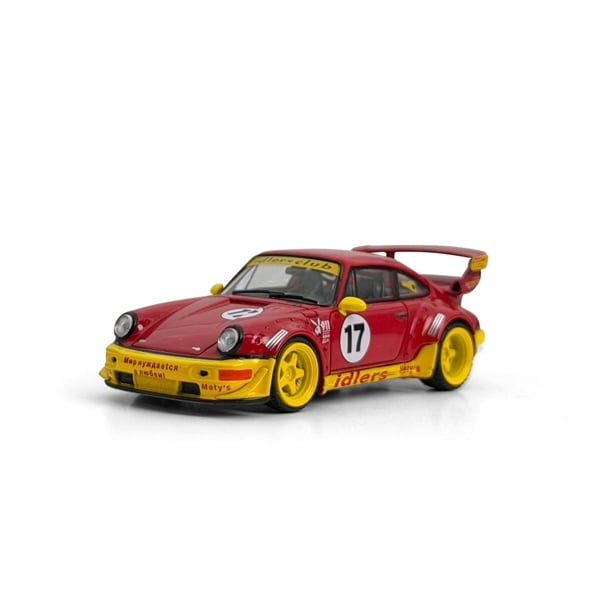  Mô hình xe Porsche RWB 964 Rauh Welt color idlers #17 tỉ lệ 1:64 Model model MM64-RWB964-003 
