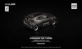  Mô hình xe Toyota Yaris GR Rocket Pandem carbon edition tỉ lệ 1:64 Poprace PR640394 