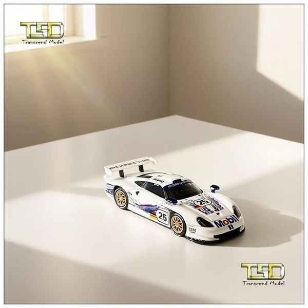  Mô hình xe ô tô Porsche 911 GT1 24h LeMans 1997 Paint Job tỉ lệ 1:64 Transcend Model OT64551 