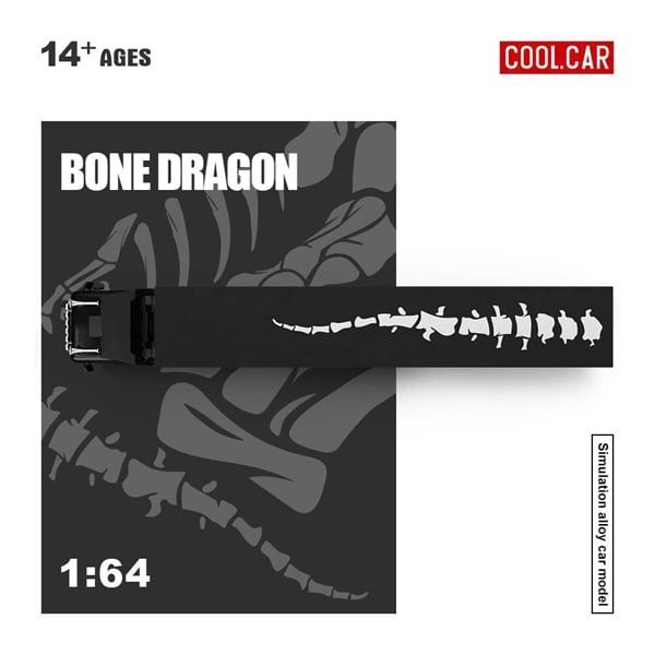  Mô hình xe container Container Truck - Dragon of Bones Livery Skeleton tỉ lệ 1:64 Coolcar CC644031 