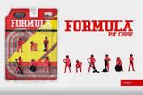  Set mô hình nhân vật figure F1 Formular Team Red kim loại tỉ lệ 1:64 American Diorama AD-2443 