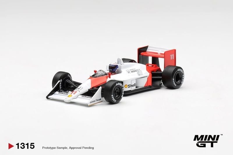  Mô hình xe McLaren MP4/4 #11 Alain Prost 1988 Canadian Grand Prix 2nd Place tỉ lệ 1:64 MiniGT MGT01315 