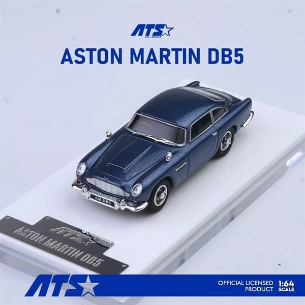  Mô hình xe Aston Martin DB5 - Metallic Blue tỉ lệ 1:64 TS (Aites) Car Model ATS881204 
