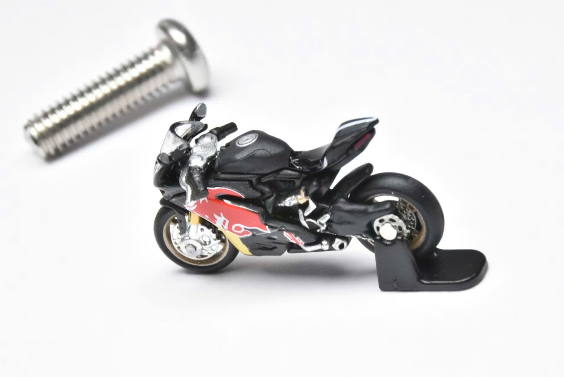  Mô hình xe mô tô Ducati 1299S Red Bull kim loại bánh xoay được tỉ lệ 1:64 Alloy Model OT64512 