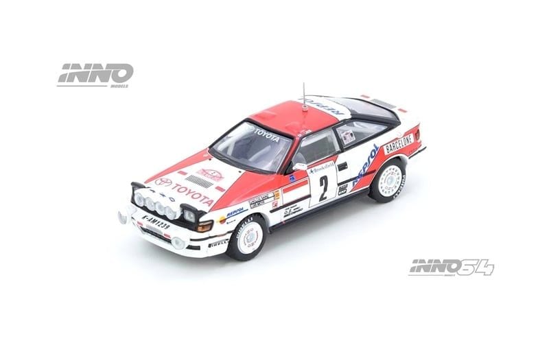  Mô hình xe Toyota Celica Gt-Four (ST165) Winner Rally Monte Carlo 1991 C. Sainz / L. Moya tỉ lệ 1:64 Inno64 IN64-ST165R-91MCW 