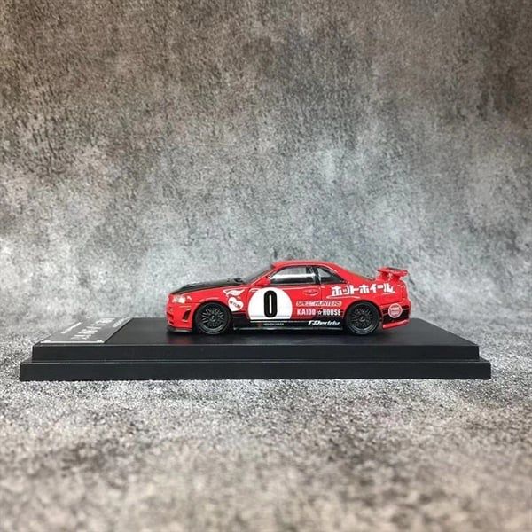  Mô hình xe Nissan Skyline GTR R34 NFS Z-tune (Red) tỉ lệ 1:64 Fast&Speed OT64666 