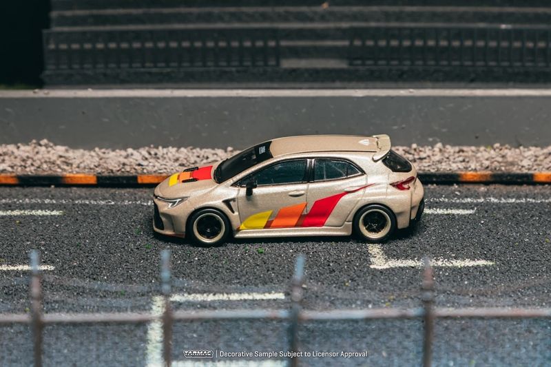  Mô hình xe Toyota GR Corolla Widebody (Designed by Jon Sibal) -- Beige tỉ lệ 1:64 Tarmac Works T64G-063-BE 