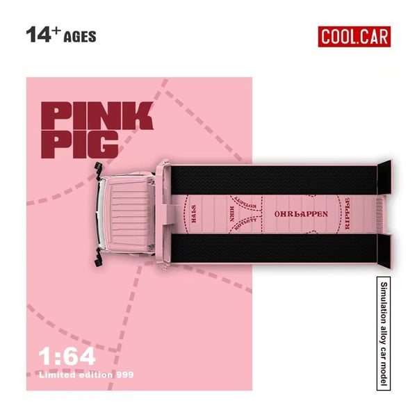  Mô hình xe tải cứu hộ H300 Pink Pig Paint tỉ lệ 1:64 CoolCar CC647223 