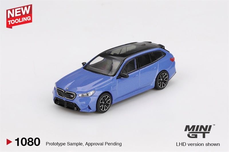  Mô hình xe BMW M5 Touring (G99) Marina Bay Blue Metallic tỉ lệ 1:64 MiniGT MGT01080-CH 