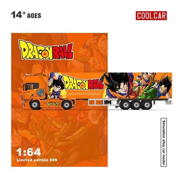  Mô hinh xe Scania Container Truck Dragon Ball Paint Scheme Realistic Alloy Car Model tỉ lệ 1:64 CoolCar CC644030 