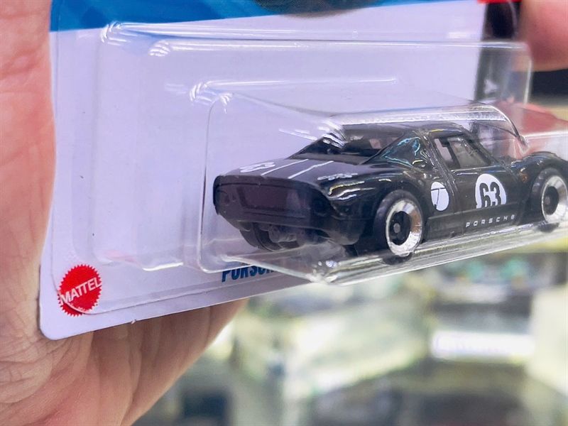  Mô hình xe Porsche 904 Carrera GTS #63 black Hotwheels kim loại có bản quyền chính hãng tỉ lệ 1:64 C4982-PO 
