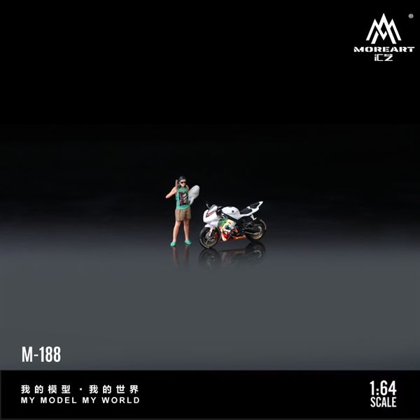  Set mô hình mô tô và figure nhân vật Yamaha R6 Joker tỉ lệ 1:64 More Art MO222188 