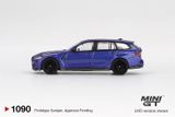 Mô hình xe BMW M3 Competition Touring Portimao Blue Metallic tỉ lệ 1:64 MiniGT MGT01090 