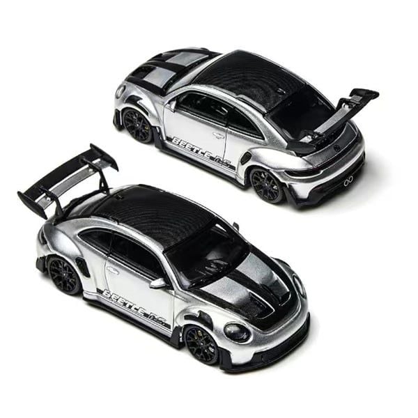  Mô hình xe Beetle RS First Edition Silver tỉ lệ 1:64 TimeMicro × PSC DESIGN TM647902 