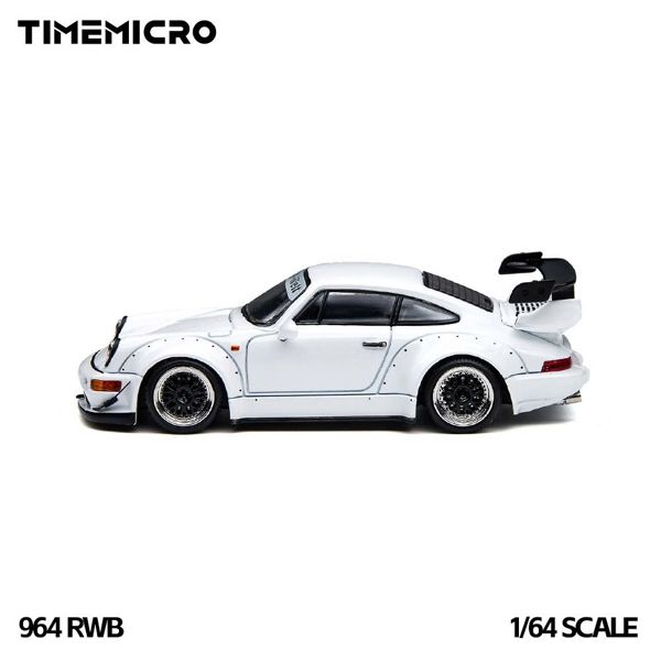  Mô hình xe Porsche RWB 964 white tỉ lệ 1:64 Time micro TM648502 