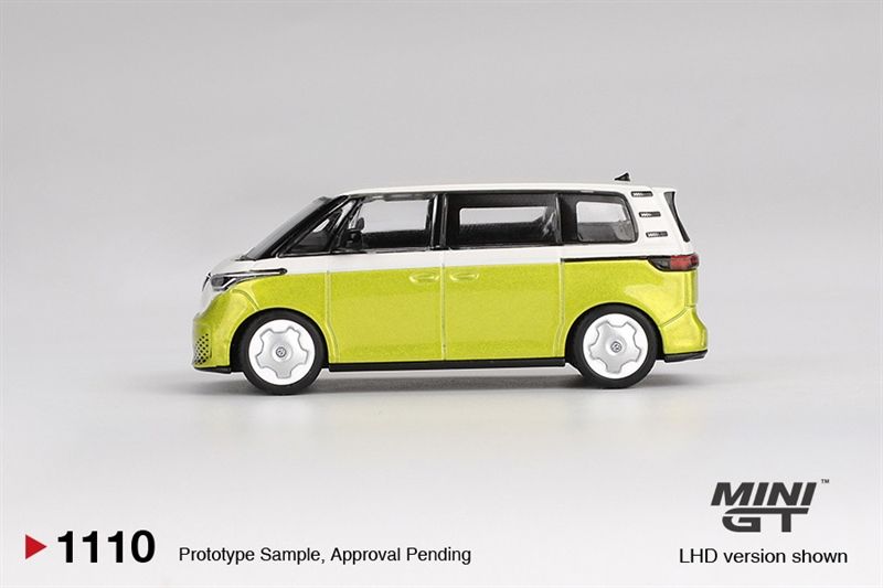  Mô hình xe Volkswagen ID.Buzz Candy White / Pomelo Yellow tỉ lệ 1:64 MiniGT MGT01110 