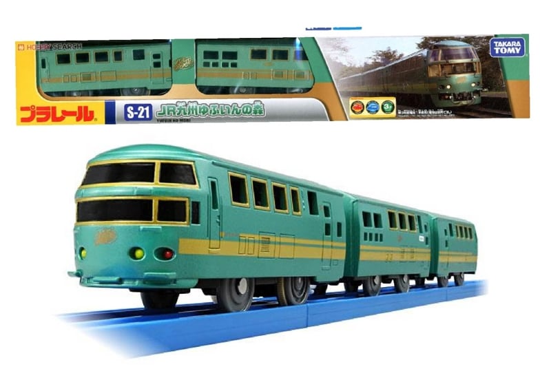  Mô hình xe tàu điện du lịch Jr Kyushu Yufuinnomori Plarail Train S-21 chạy pin Takara Tomy 838326 