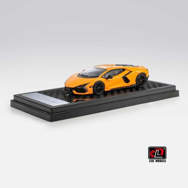  Mô hình xe Lamborghini Revuelto orange yellow tỉ lệ 1:64 LCD model LCD64042-OY 