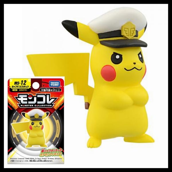  Mô hình nhân vật Pokemon Moncolle MS-12 Captain Pikachu Takara Tomy 946212 