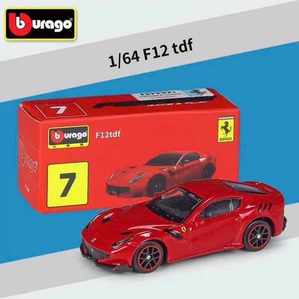 Mô hình xe Ferrari F12 TDF Red tỉ lệ 1:64 Bburago 18-56115 OT64835I 