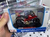  Mô hình xe mô tô Ducati Hypermotard 1100S red tỉ lệ 1:18 Maisto MT18049 