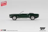  Mô hình xe Ford Mustang Convertible 1964 Highland Green card tỉ lệ 1:64 MiniGT MGT01166 HAVE CHASE CAR 