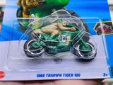  Mô hình xe mô tô 1966 Triumph Tiger 100 Treasure Hunt Hotwheels kim loại có bản quyền chính hãng tỉ lệ 1:64 C4982-TH 