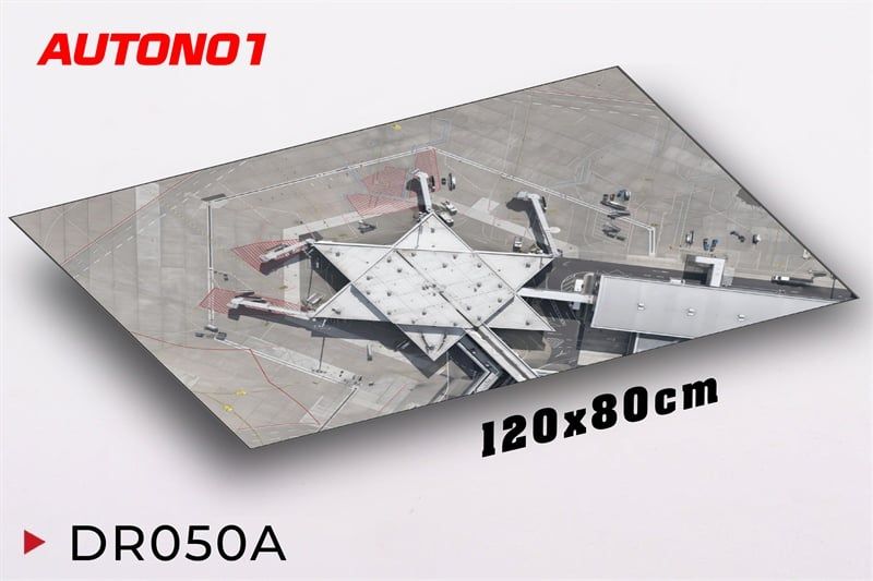  Phụ kiện trưng bày bãi đáp chất liệu in pp 80x120cm cán mờ chống nước bụi bẩn dành cho máy bay mô hình nhiều tỉ lệ DR050 