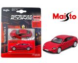  Mô hình xe Porsche Taycan Turbo S red - Speed Icon bản card tỉ lệ 1:64 Maisto 15708 
