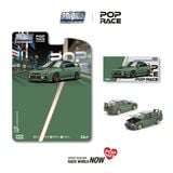  Mô hình xe Mitsubishi Lancer Evolution IV Green bản card tỉ lệ 1:64 Poprace x Enigma PRE022 