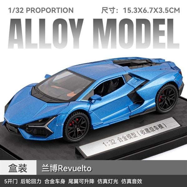  Mô hình xe Lamborghini Revuelto Hybrid full open - có đèn nhạc tỉ lệ 1:32 Chezhi CZ32643 