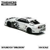  Mô hình xe R34 “Smilodon” Black & White tỉ lệ 1:64 TimeMicro × PSC DESIGN TM648401 