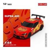  Mô hình xe ô tô Toyota Supra A90 custom Lightning McQueen limited 500pcs tỉ lệ 1:64 Cool car CC647416 