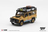  Mô hình xe Land Rover Defender 110 1998 Camel Trophy Tierra del Fuego CT.36 Romania tỉ lệ 1:64 MiniGT MGT01310 