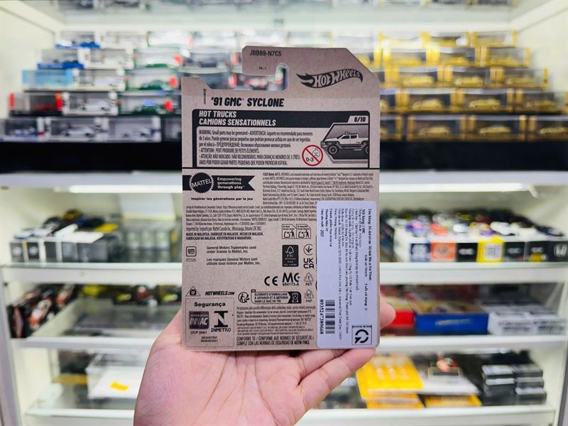  Mô hình xe GMC Syclone 91 Hotwheels kim loại có bản quyền chính hãng tỉ lệ 1:64 C4982-GM 