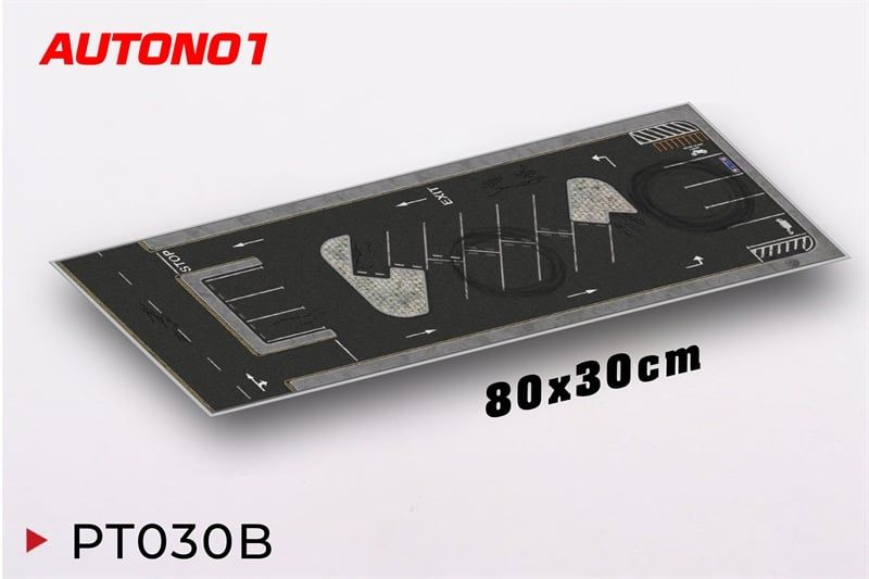  Phụ kiện thảm sa bàn chống trượt mô phỏng diorama bãi đỗ xe kích thước 80x30 cho mô hình xe 1:64 Autono1 PT030 