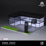  Hộp trưng bày mô phỏng showroom Mazda Dealership kích thước 30cm x 30cm x 11.5cm tỉ lệ 1:64 Moreart MO936018 