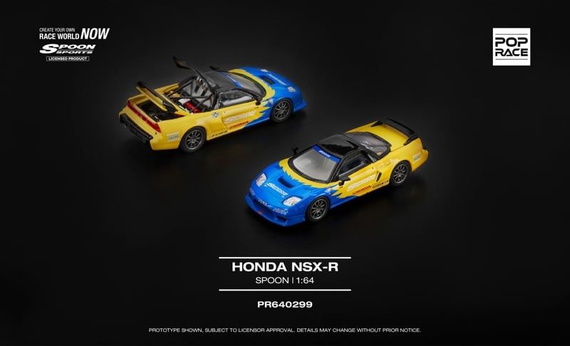  Mô hình xe Honda NSX-R Spoon tỉ lệ 1:64 Pop Race PR640299 