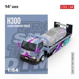  Mô hình xe H300 Flatbed Transport Trailer From Sim to DTM tỉ lệ 1:64 Cool Car CC647235 