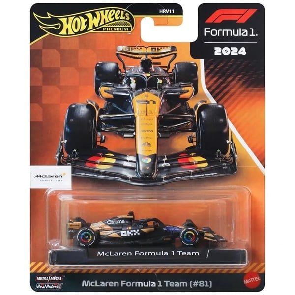  Mô hình xe McLaren Formula 1 Team MCL38 #81 tỉ lệ 1:64 Hotwheels Premium JBM25 