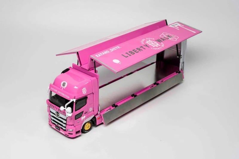  Mô hình xe HINO700 LBWK Pink tỉ lệ 1:64 KS-093-738 