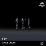  Mô hình nhân vật set 3 người Racing Trio Action Figures - Resin Sculpture tỉ lệ 1:64 Moreart MO223077 