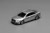  Mô hình xe Audi A8 (D3), facelift, 2008, Glacial Silver tỉ lệ 1:64 Motorhelix M68204 