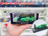  Mô hình xe Porsche RauhWelt RWB 993 green Tyrannosaurus Rex tỉ lệ 1:64 Mymodelcollect MC6400023E 